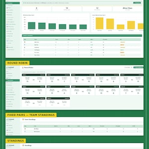 Pickleball Organizer App — Round Robin and Fixed Pairs, Scores, Standings, Practice Log | HTML Download