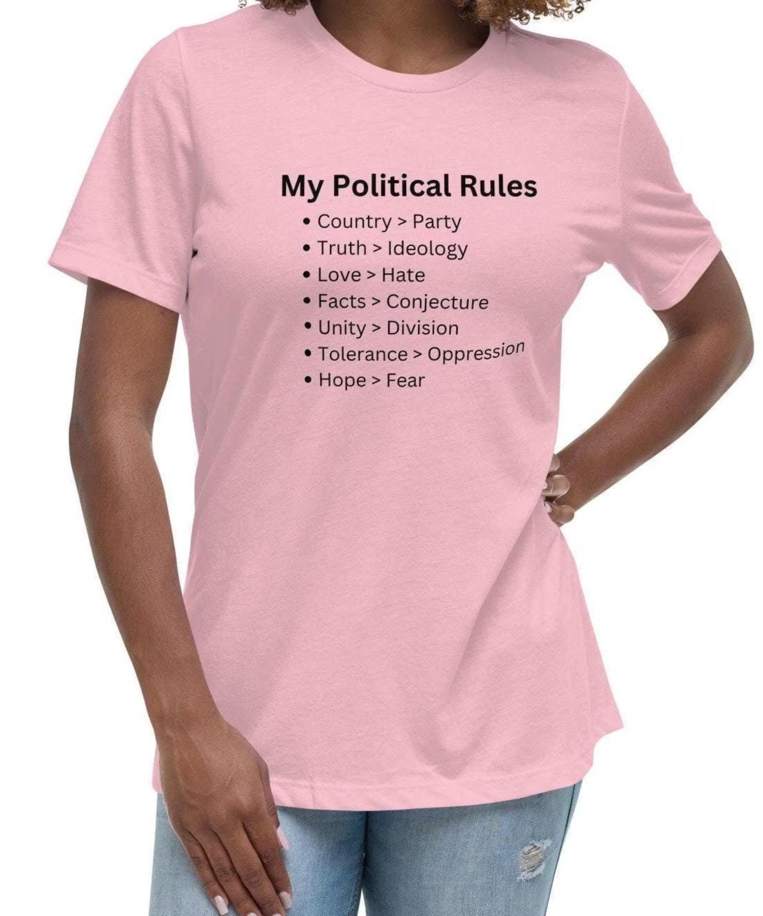 My Political Rules Shirt - Women's Relaxed Cotton T-Shirt