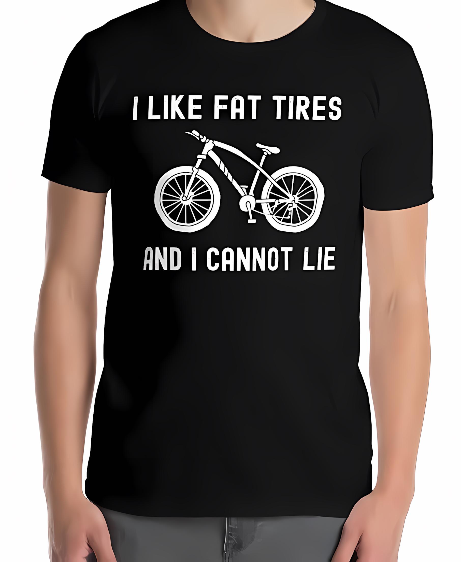 I Like Fat Tires Shirt: Unisex Cotton Cycling Tee