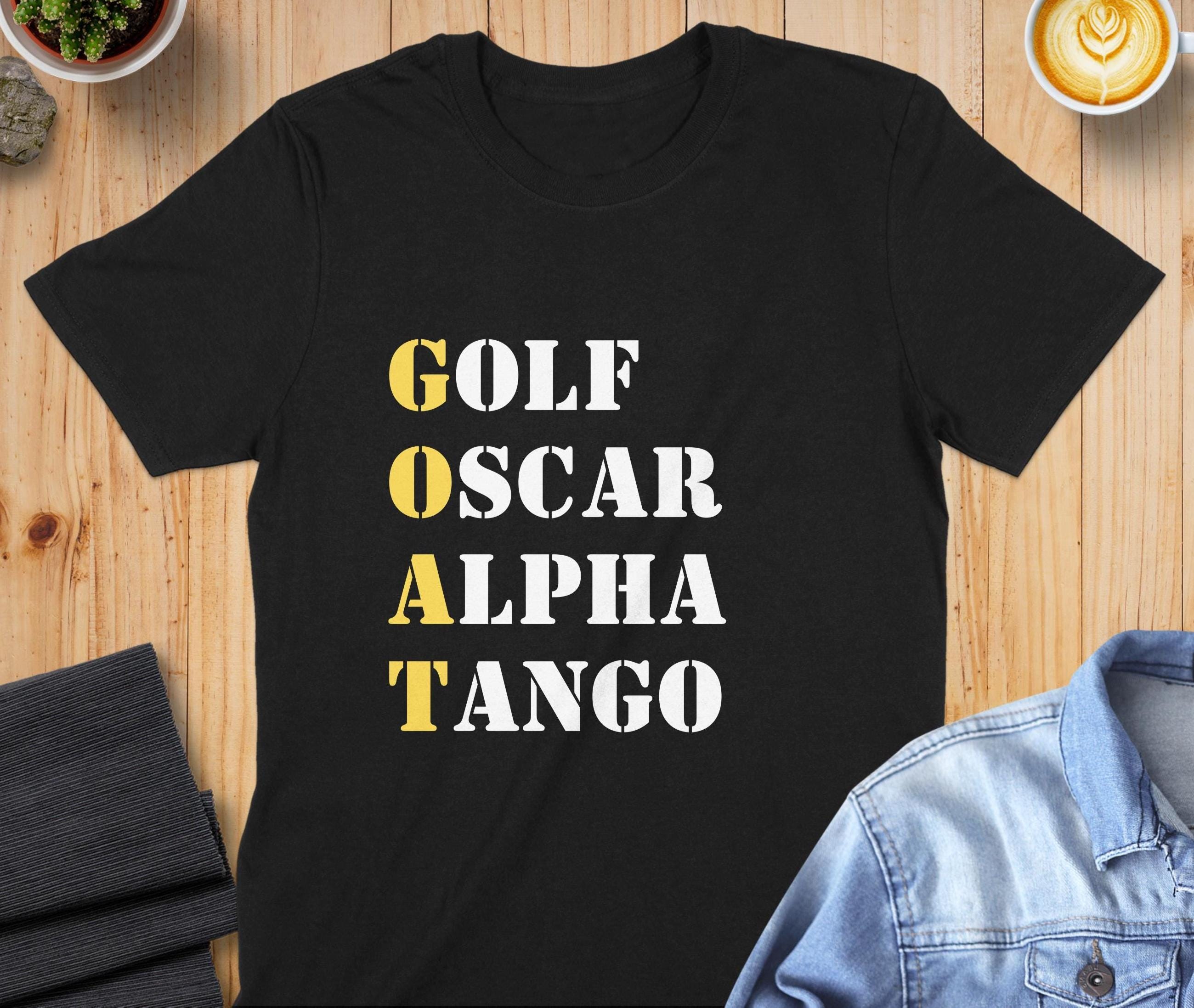 GOAT Military Phonetic Alphabet Shirt: Funny Graphic Tee