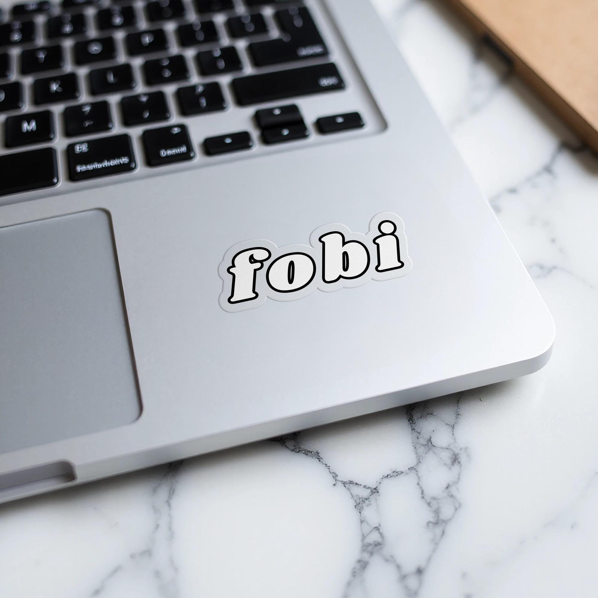 FOBI Meme Sticker: Fear of Being Included, Trendy Social Anxiety Decal