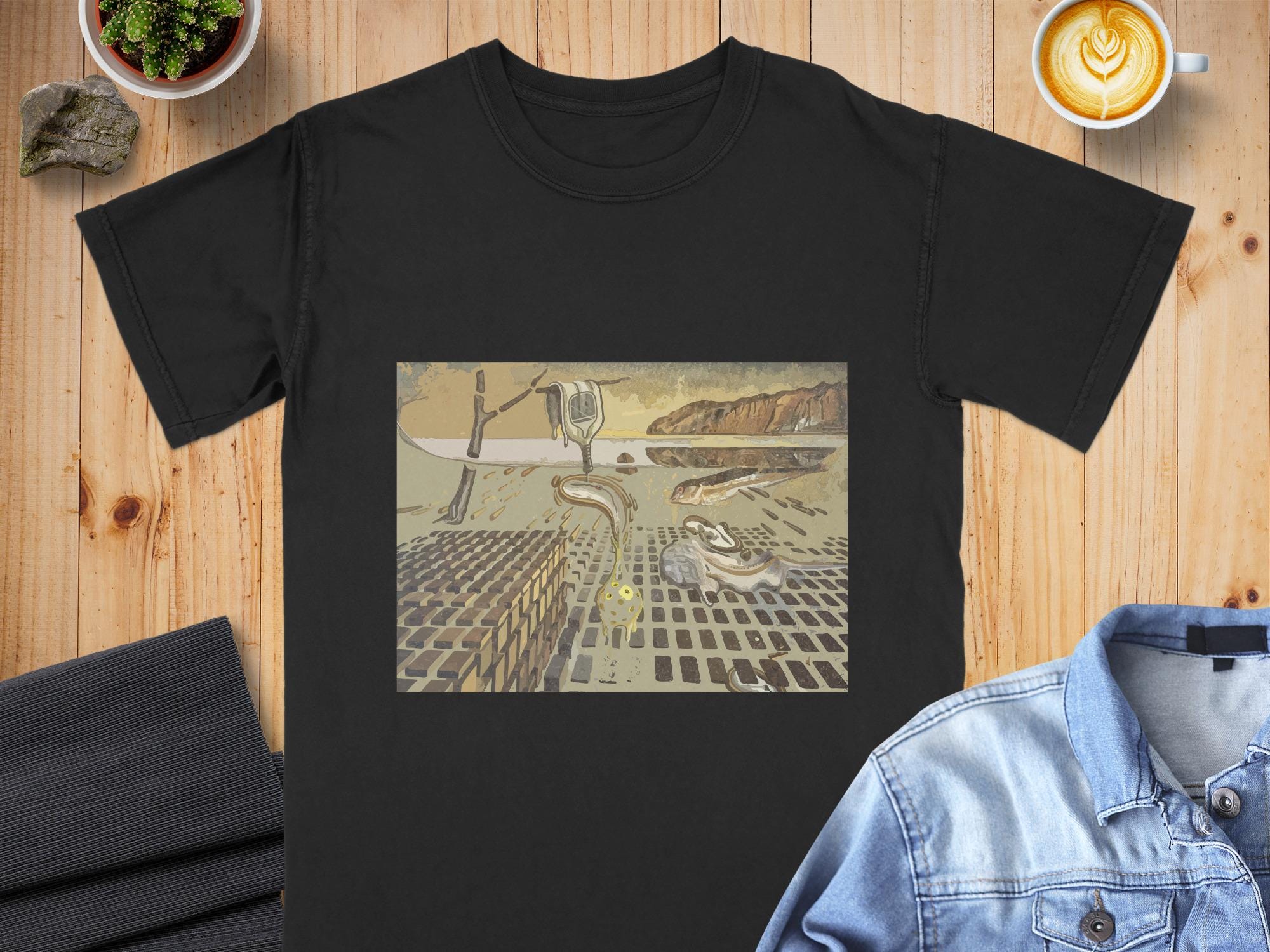 Surreal Melting Pickleball T-Shirt, Dalí Inspired Art, Comfort Colors Cotton Tee