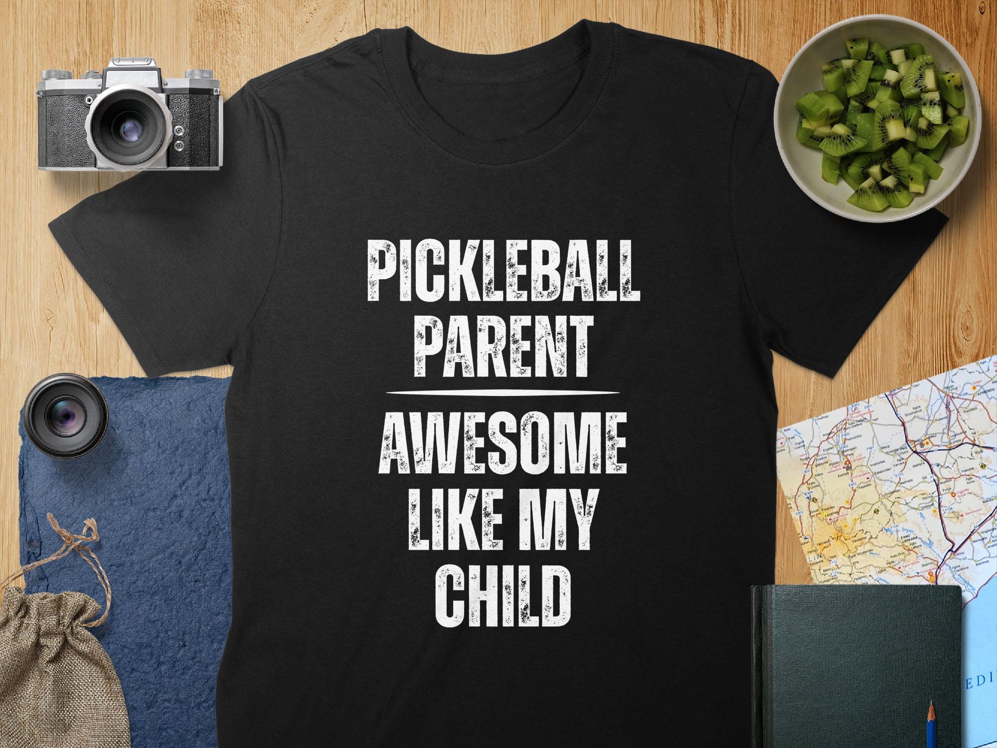 Pickleball Parent T-Shirt, Mug, "Awesome Like My Child", Unisex / Women's Cotton Tee, Mug
