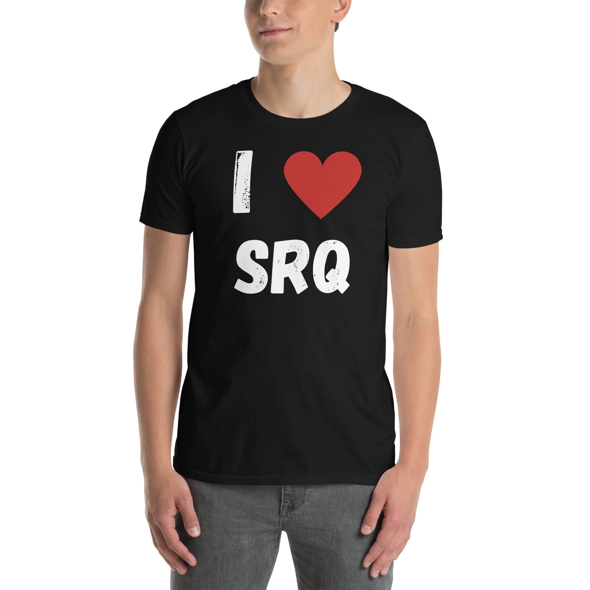 I Love SRQ Shirt: Sarasota Bradenton Florida Cotton Tee