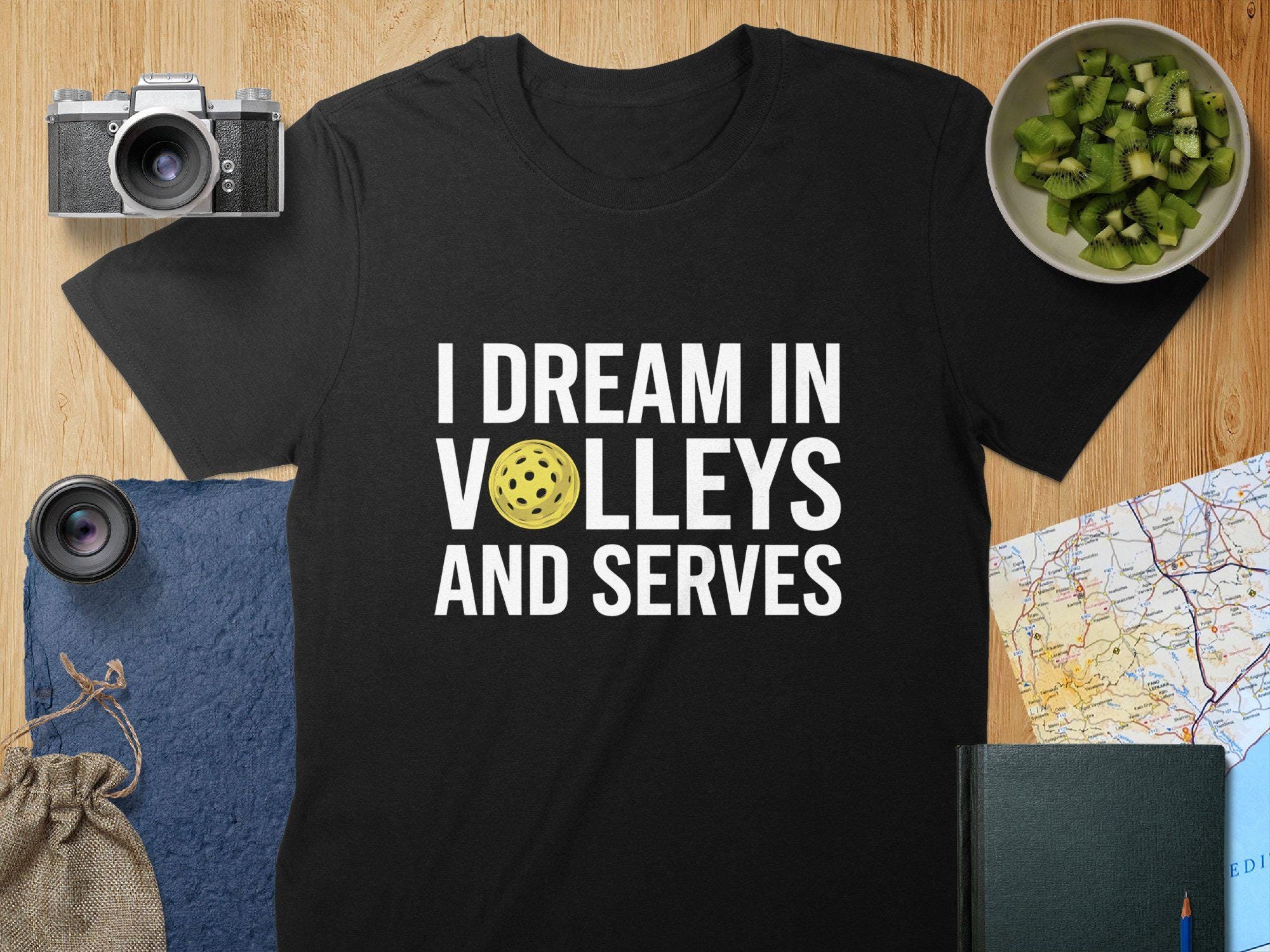 Pickleball Shirt: "I Dream In Volleys And Serves" - Funny Sports Tee - Unisex or Women's Fit