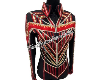 Bling Western Show Jacket: Stretch Fabric Showmanship Shirt
