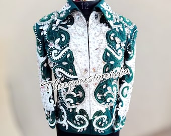 Bling Western Show Jacket: Stretch Fabric Showmanship Jacket