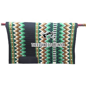 Western Show Saddle Pads - Handmade Show Pads - Wool Pads