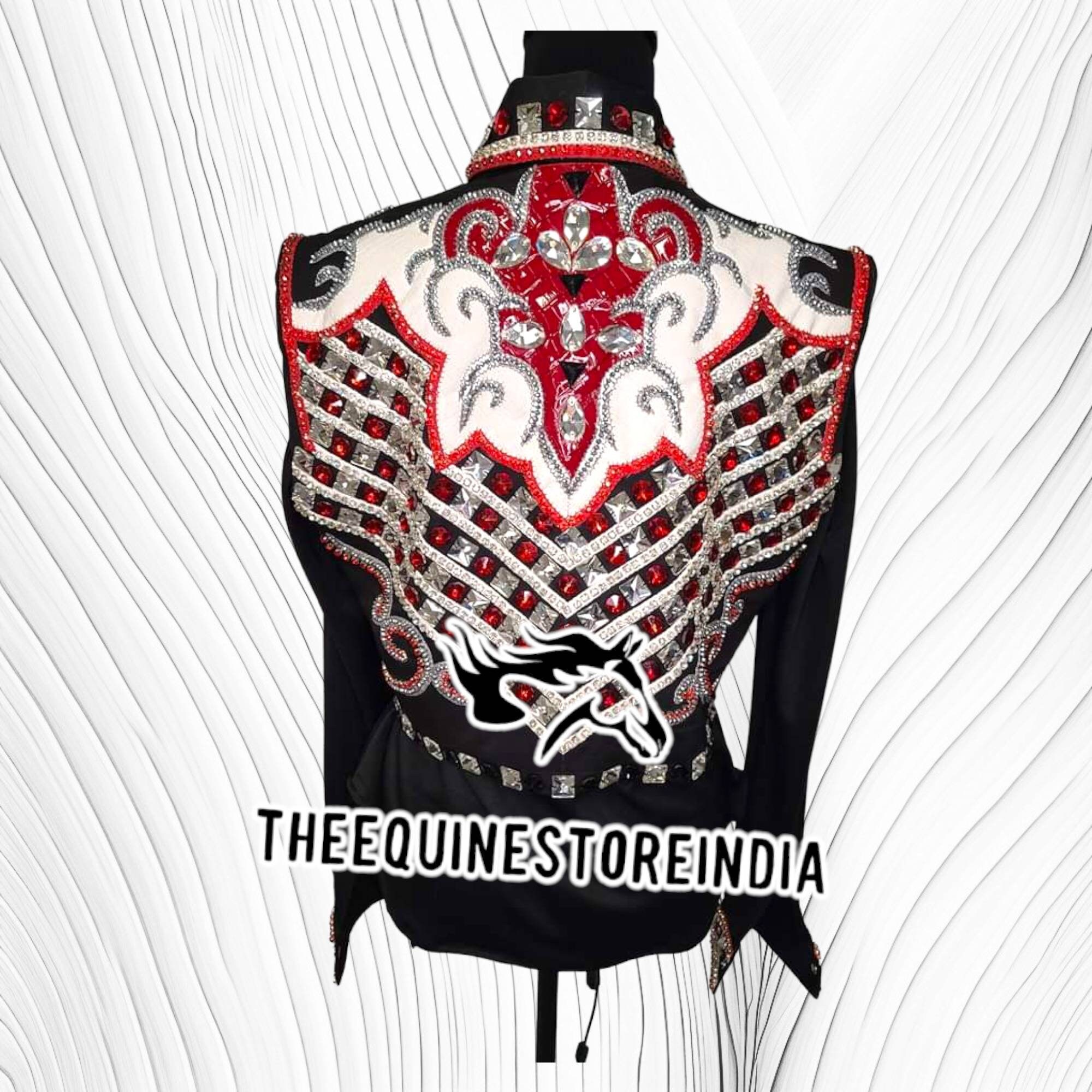 Ensemble Gilet Et Chemise Pour Show Western – Lux Show Apparel – Neuf Inde