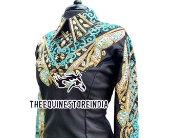 Bling Western Show Jacket: Stretch Fabric Showmanship Shirt