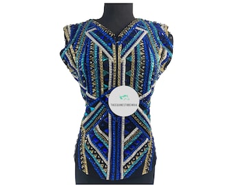 Bling Western Show Vest – Beaded Showmanship Vest