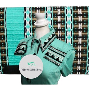 Western Show Shirt, Bahnshirt, Showmanship Shirt, Western Show Shirt mit passenden Pads, Horsemanship Jacke, Show Pad, Western Show Pad