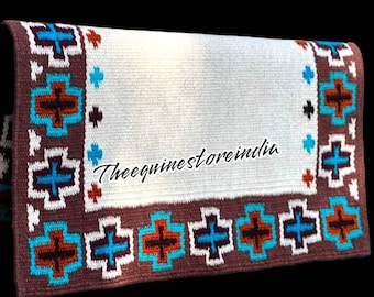Hand-Loomed Wool Western Ranch Pad – 34x42 Custom Show Pad