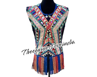 Colete de estilo ostentoso – Vestuário para montaria western