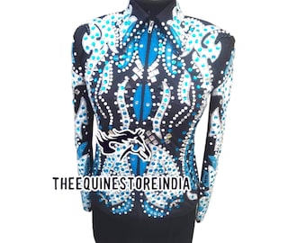 Bling Western Show Jacket: Stretch Fabric Showmanship Shirt