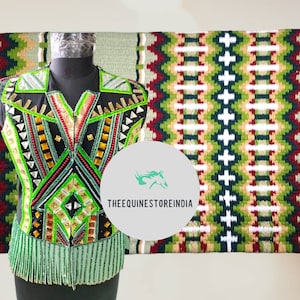 Western Show Vests with matching Blanket- Show Vests- Showmanship Vests - Combo set