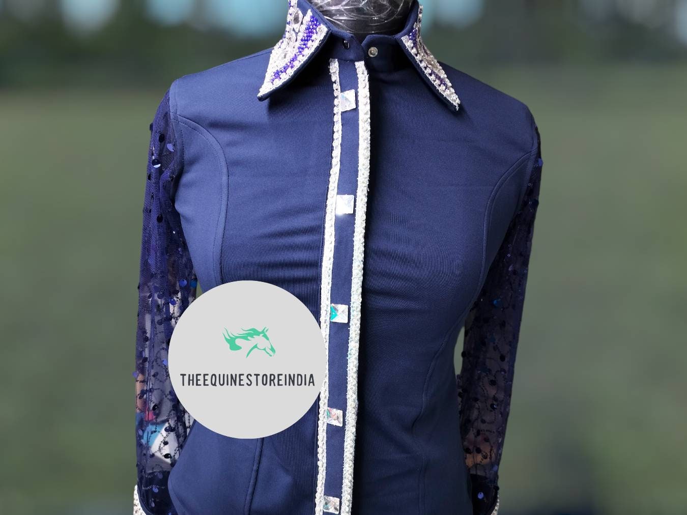 Western Show Shirts With Blingnull