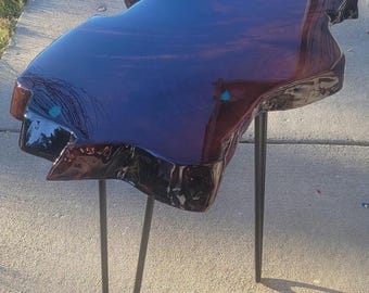 Redwood table Old growth Epoxy Resin