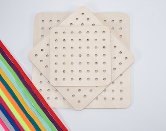 Lace Boards - Waldorf gifts - Sewing Activities -  Montessori Education - Quiet Toys for Kids - Lacing Boards - Gifts for Kids