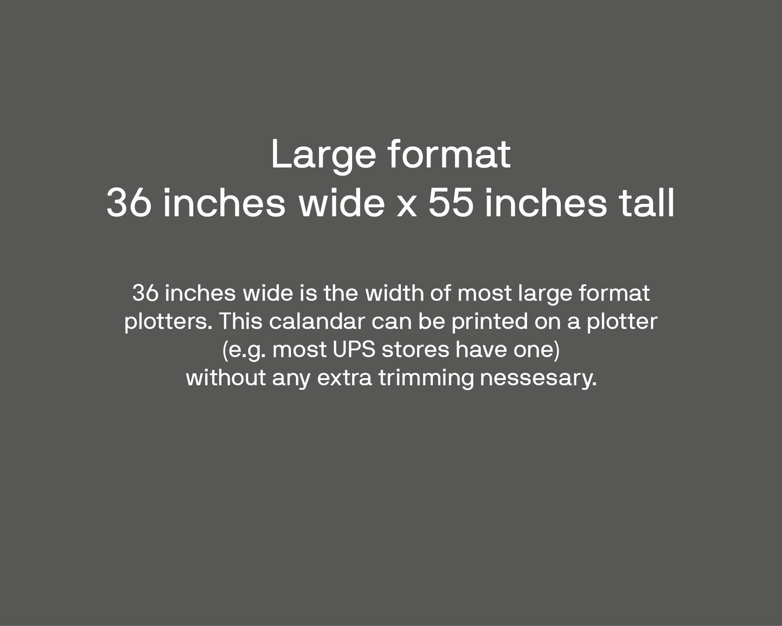 2023 Printable Modern Large Format Wall Calendar - Etsy