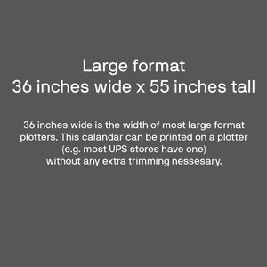 2023 Printable Modern Large Format Wall Calendar - Etsy