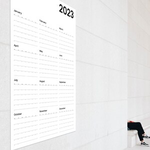 2023 Printable Modern Large Format Wall Calendar - Etsy