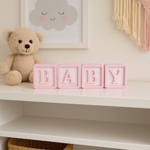 Freestanding Letters A-Z – Nursery Decor, 3D Printed Custom Name Sign, Large Letters, Freestanding Sign, Personalized Gift, Bedroom Decor