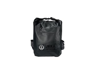 UNIKA Black Waterproof 35L, Roll Top Closure Dry Backpack for Kayak, Outdoors, Boating, Sailing, Rafting, Fishing and Camping.