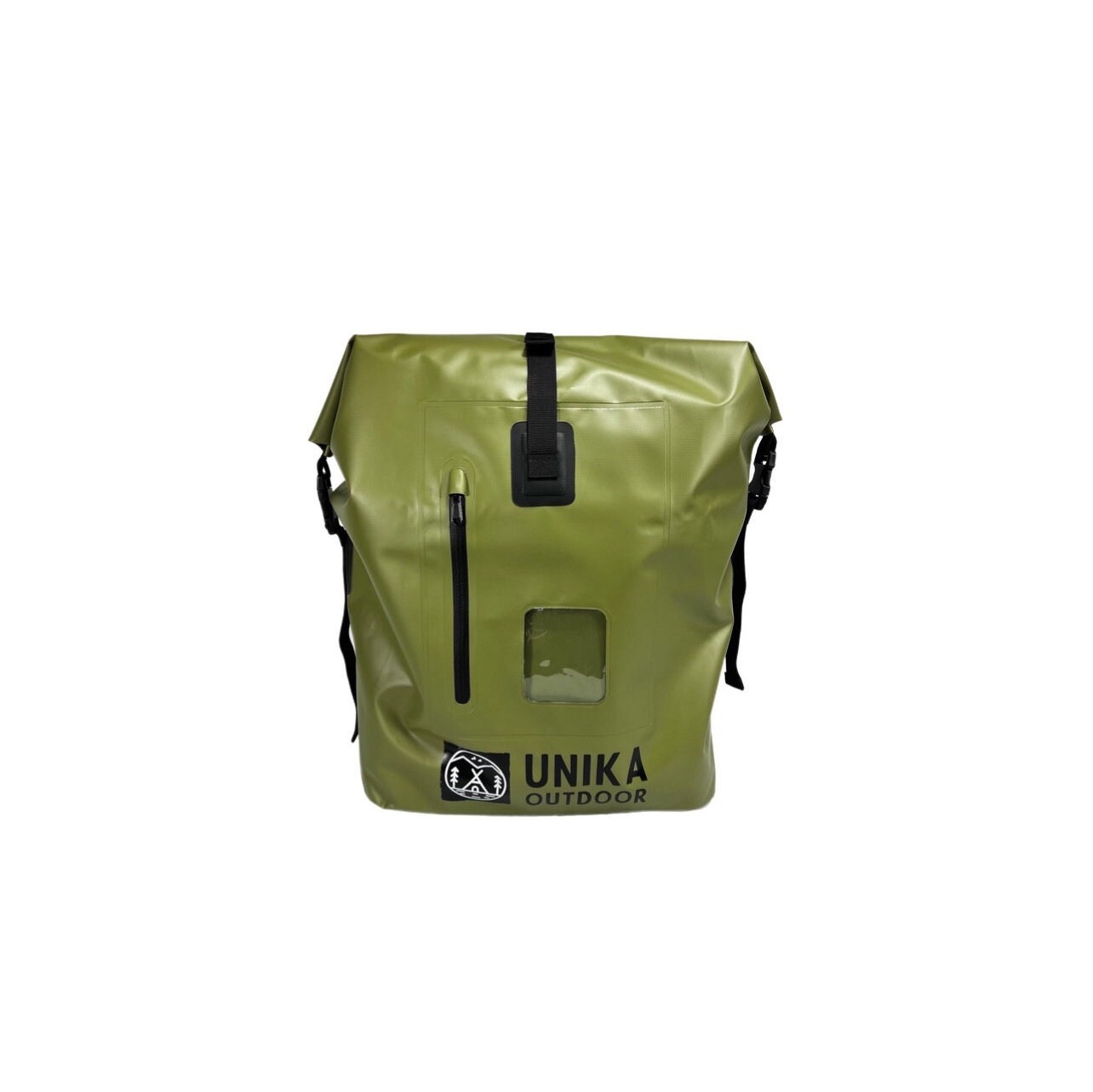 UNIKA Green Waterproof 35L, Roll Top Closure Dry Backpack for