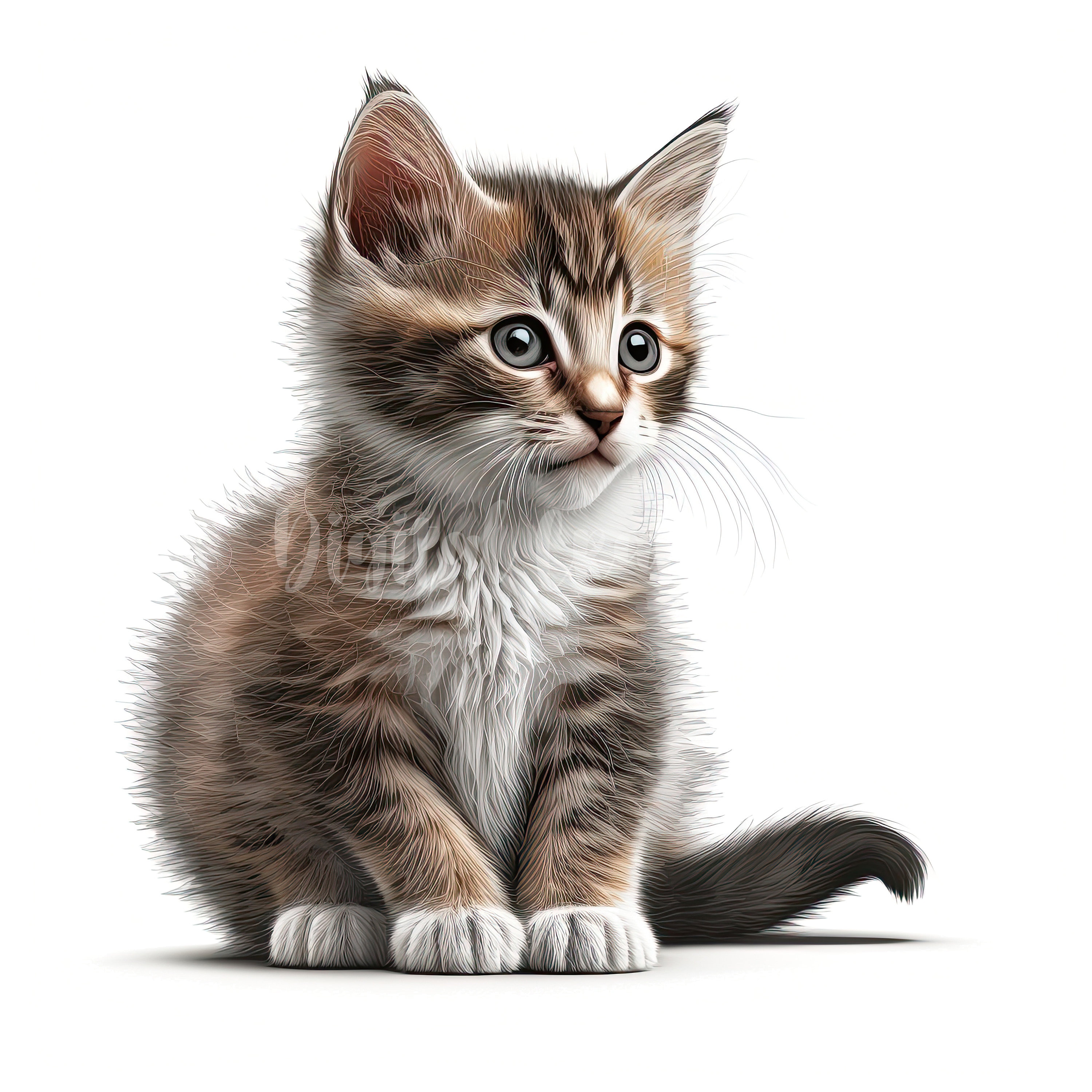 Kitten Clipart 10 High Quality Jpgs Digital Download - Etsy