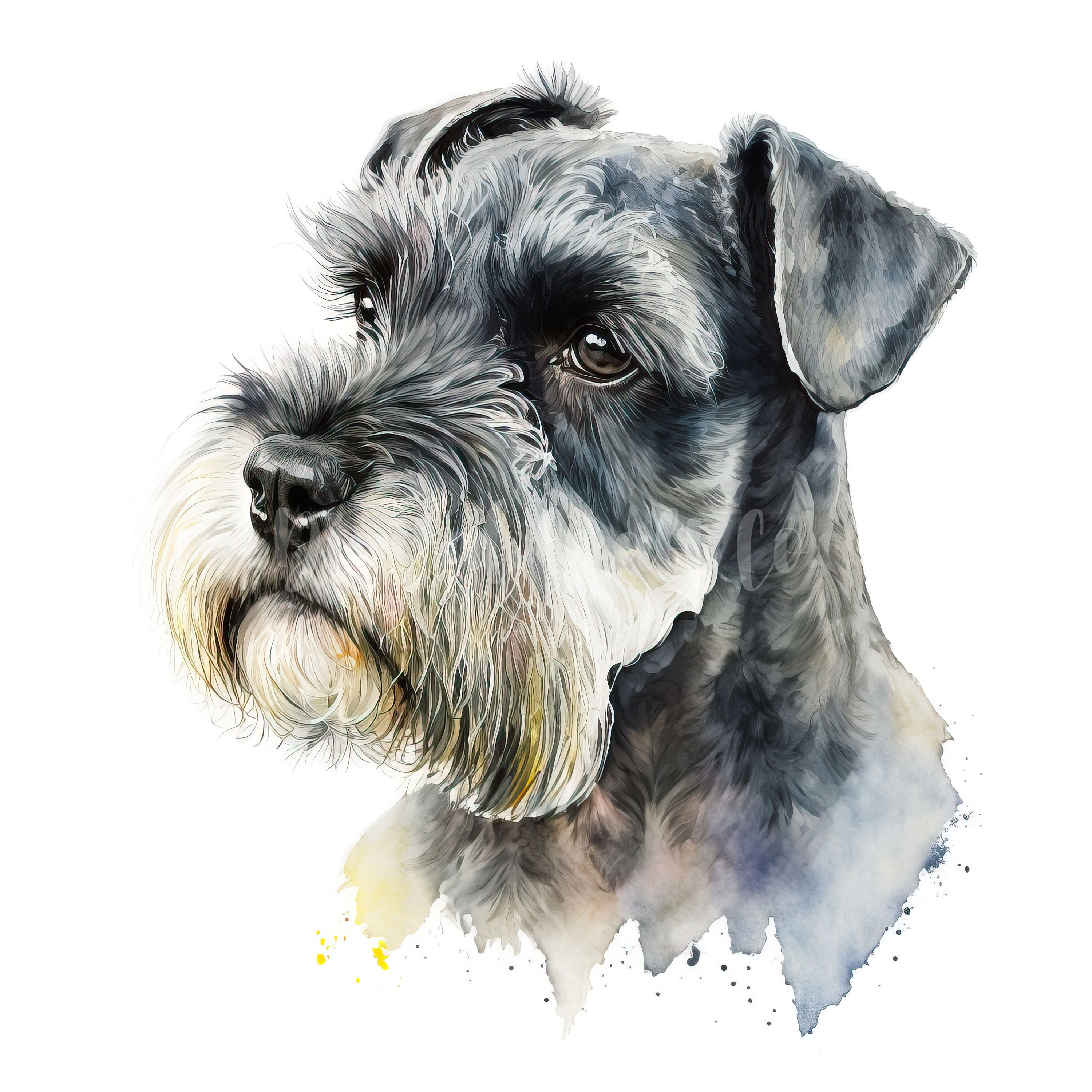Miniature Schnauzer Clipart 13 High Quality Jpgs Digital Etsy UK