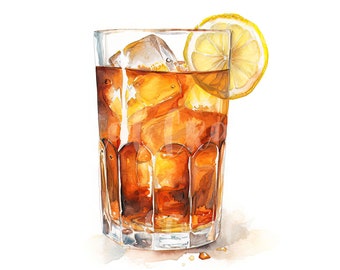 Iced Tea Clipart 12 High Quality Jpgs Card Making, Mixed Media ...