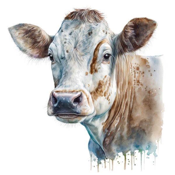 Cow Clipart - Set 1 - 10 High Quality JPGs - Digital Download - Card Making, Clip Art, Digital Paper Craft