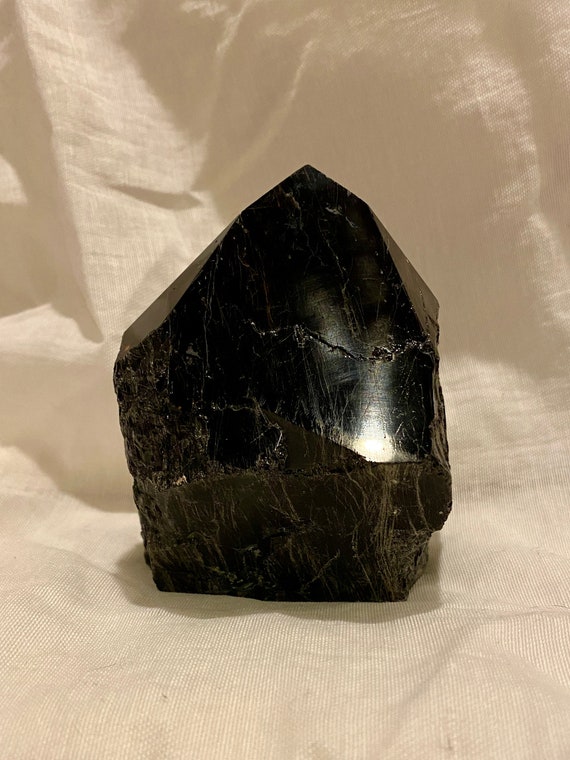 Large Black Tourmaline Point Etsy