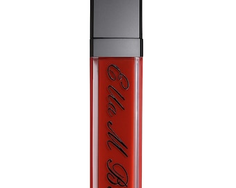 Light up lipgloss with mirror in shade "Red velvet muse" - Red