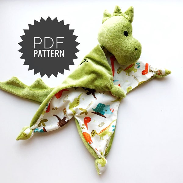 dinosaur comforter pattern, Baby lovey pattern tutorial, dino sewing pattern, dinosaur baby shower gift