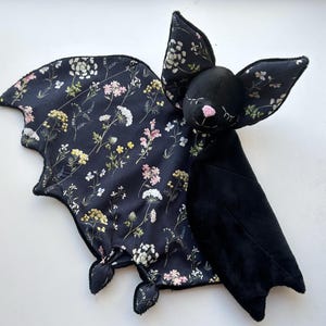 Bat plush for baby, baby lovey, snuggle cuddle baby toy, baby shower gift, bat lovey