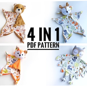 PDF Baby lovey pattern, baby lovey sewing pattern, security blanket pattern, baby comforter pattern, new baby toy pattern DIY