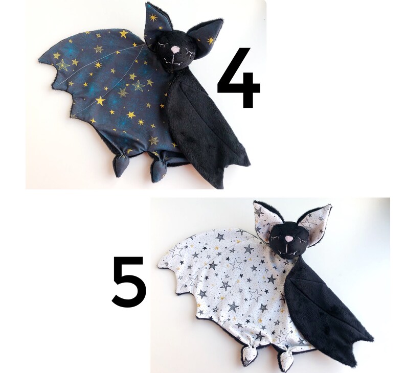 Bat Lovey Security Blanket Baby Lovey Bat Plush Etsy