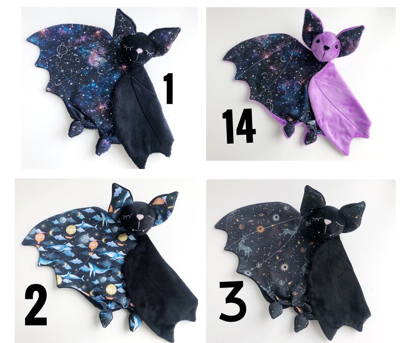 Baby Lovey Blanket Bat Plush Baby Bat Gift Stars and Moon Etsy