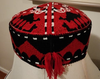 Traditional Embroidered PTM Style Cap for Men