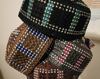 Embroidered Round Cap for Men/Women (Size 21 & 22 inches)