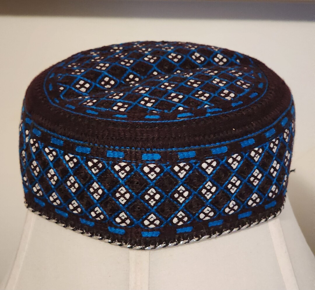 Traditional Embroided Round Cap for Men/women. Size 22 Inches Round ...