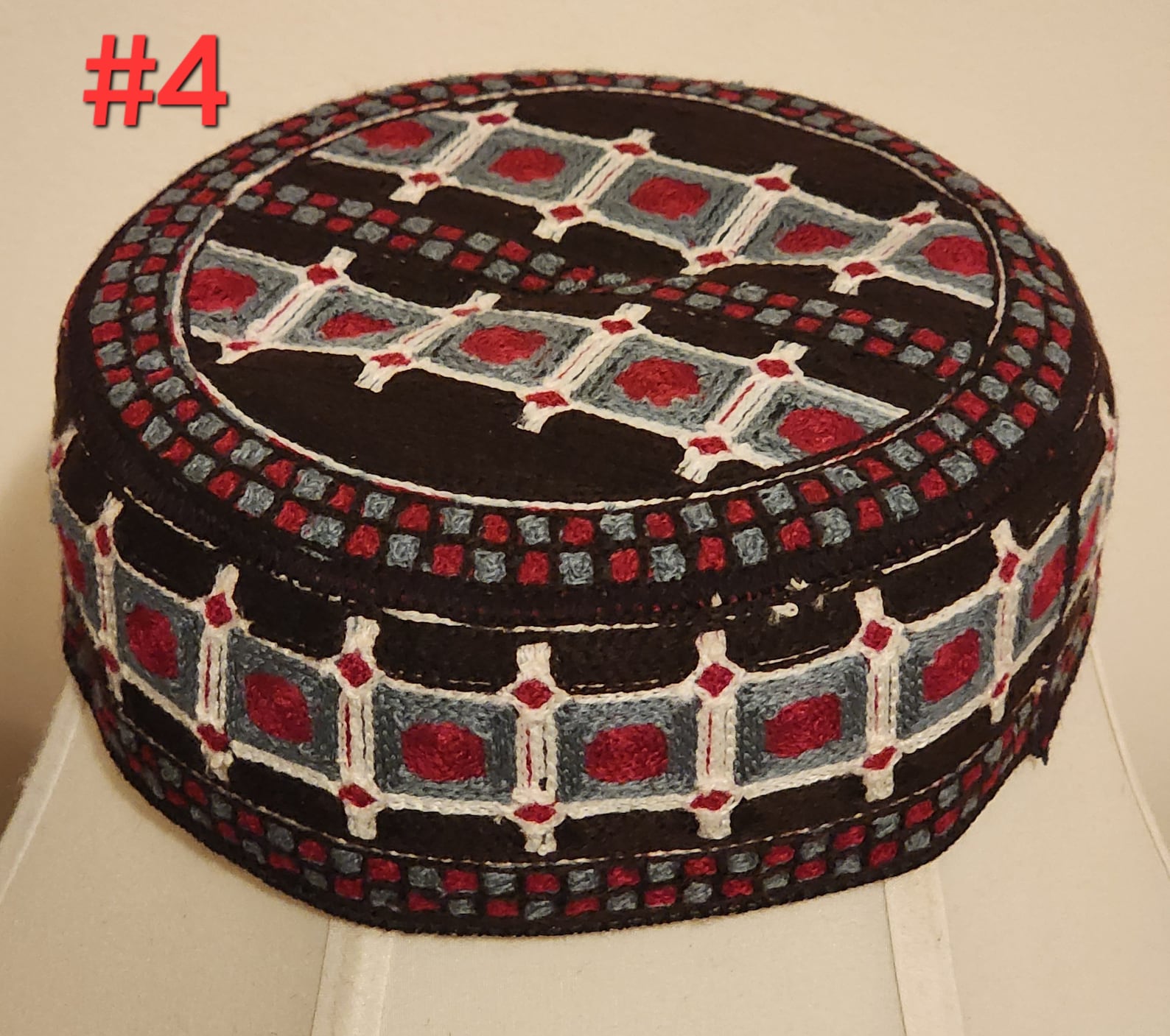Round Cap Pattern Embroidered Kufi Cap - Traditional Round Hat for Men/women - Etsy