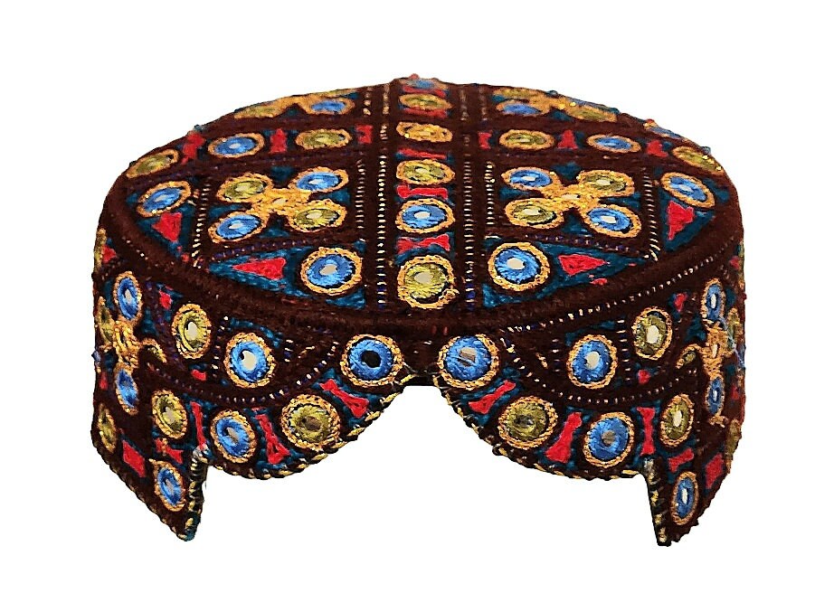 Embroidered Pashtoon Balochi Cap, Traditional Men's Hat (22 Inch) - Etsy
