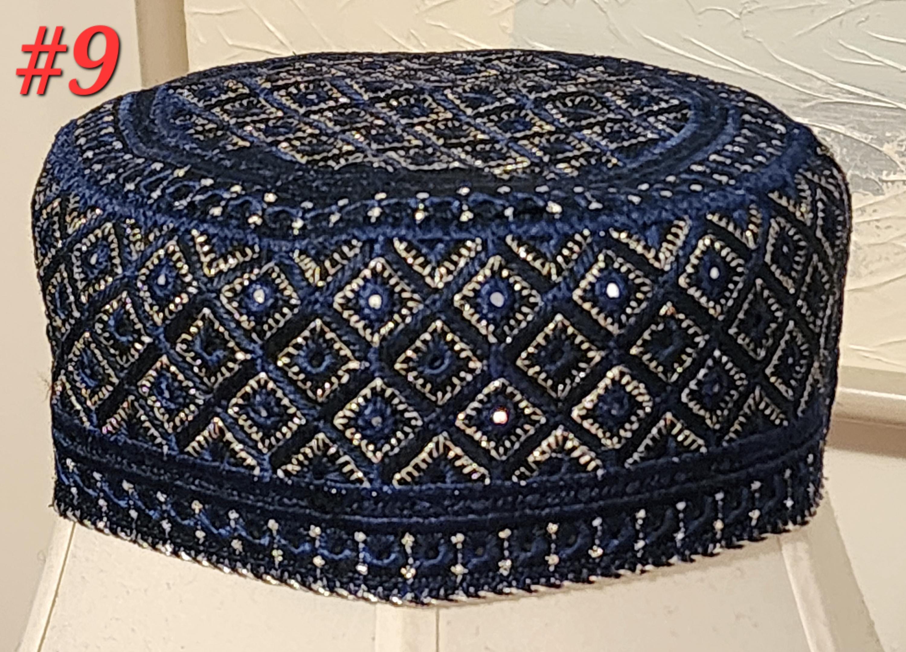 Traditional Round Cap Embroidered Round Cap, Traditional Design, Size 22 - Etsy