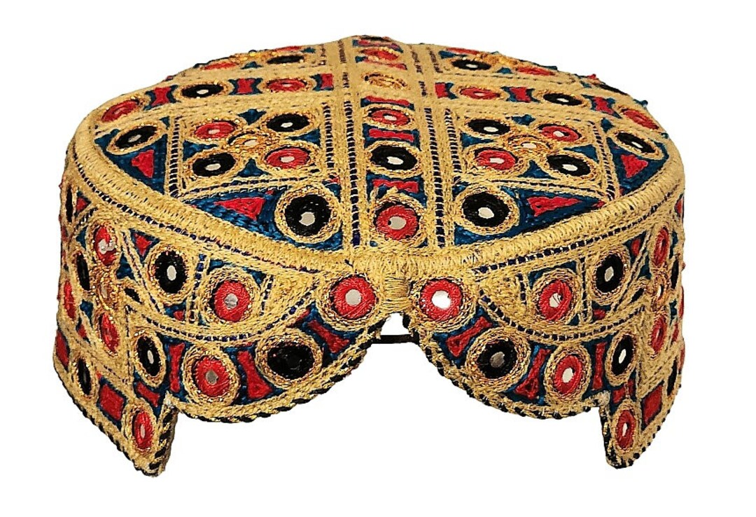 Embroidered Pashtoon Balochi Cap, Traditional Men's Hat (22 Inch) - Etsy