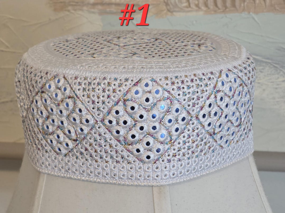 Cap Rounded For Mesns Traditional Embroidered Round Cap for Men/women (size 22.5 Inches) - Etsy