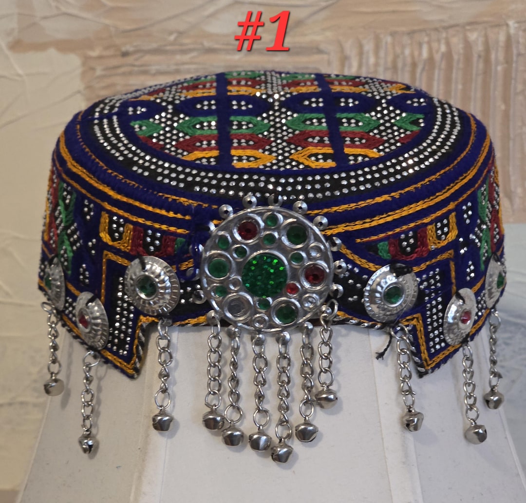 Traditional Embroided Pashtoon/balochi/sindhi Round Cap for Men. Size ...