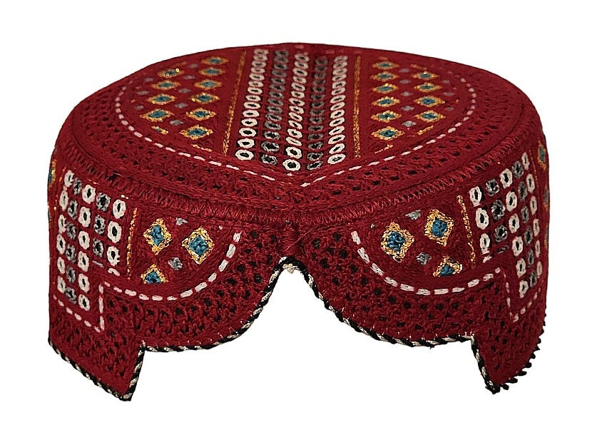 Traditional Embroided Pashtoon/balochi/sindhi Round Cap for Men. Size ...